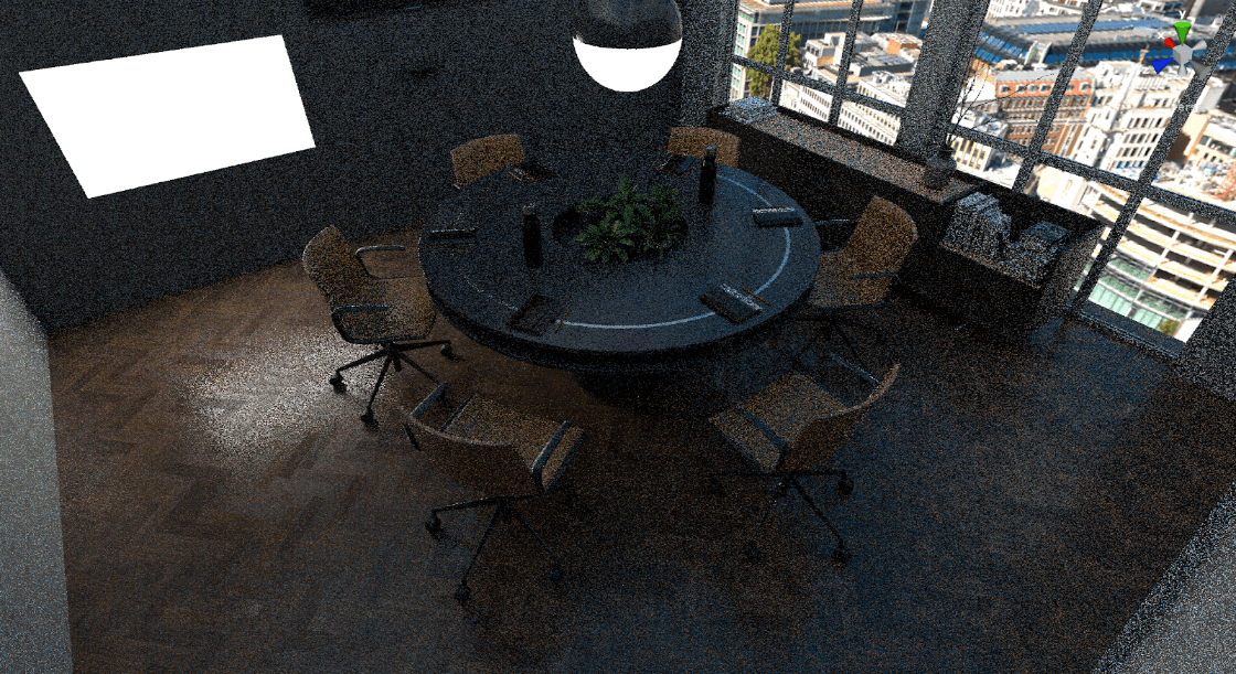 Noisy image with Maximum Samples set to 1.