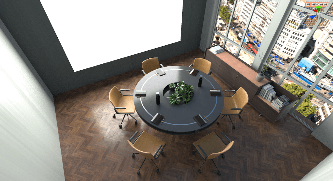 Minimum Depth set to 1, Maximum Depth set to 2: direct and indirect lighting (1 bounce).