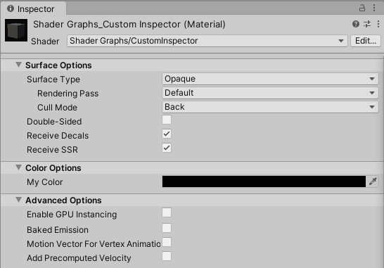 Inspector produced by code sample.