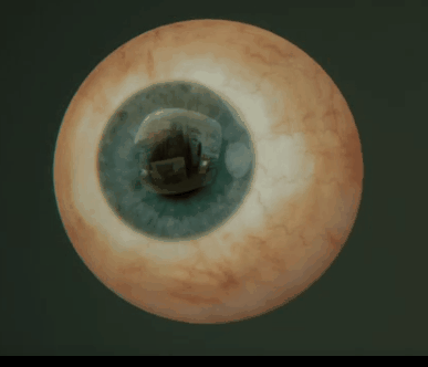 Eye caustic sample.