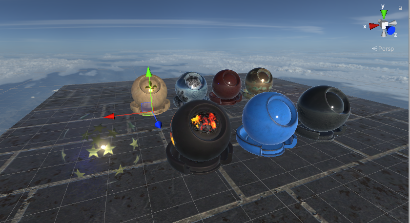 Arnold Standard materials imported from FBX seen in Unity.
