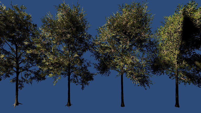 SpeedTree motion vector sample.