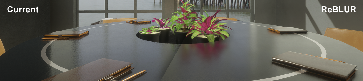 Ray-Traced reflections ReBLUR denoiser sample.