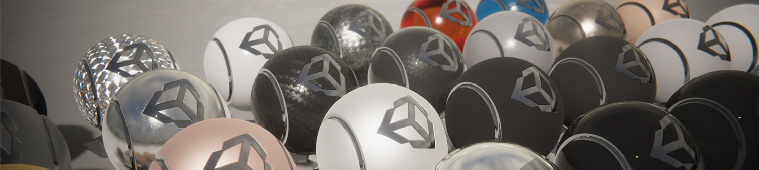 Example of realistic materials created with the Lit Shader and the Lit Master Stack.