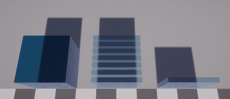 GameObjects without path tracing (rasterized).