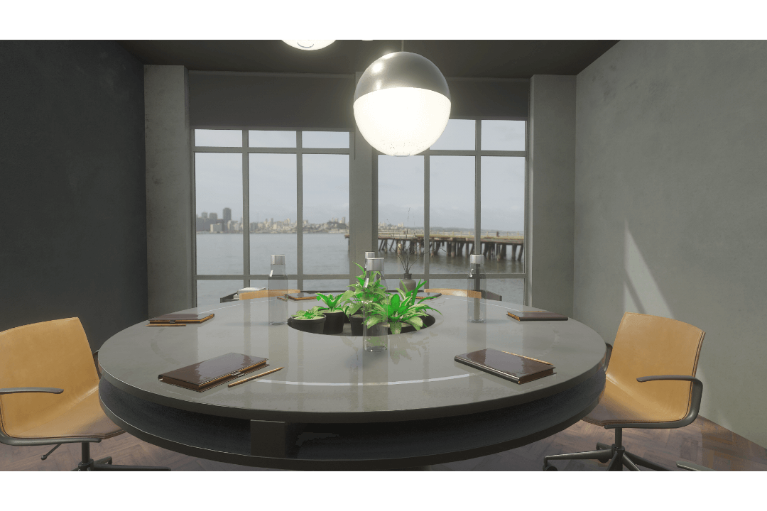 Screen-space reflections.