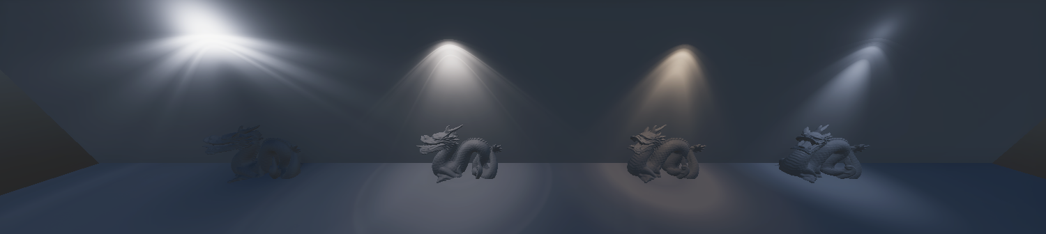 Different types of lights in Unity.