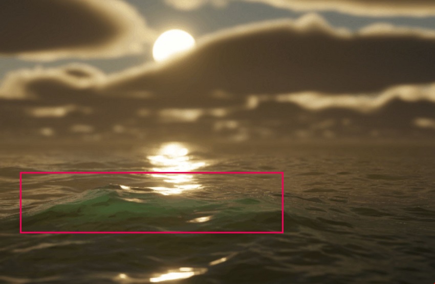 *Direct Light Body Term and Direct Light Tip Term (the second of these is only for Ocean, Sea, or Lake water surface types) increase the intensity of light visible through waves.