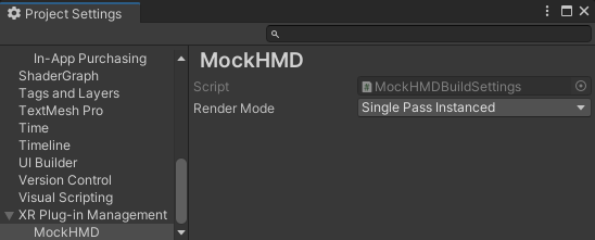 Configure MockHMD