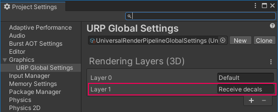 URP Global Settings