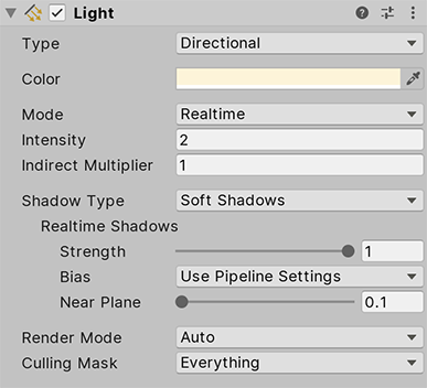 The Light component, Universal RP