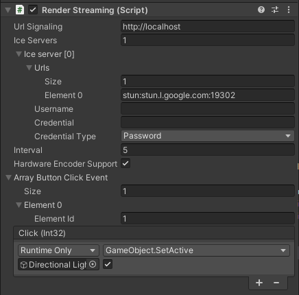 Render Streaming Inspector