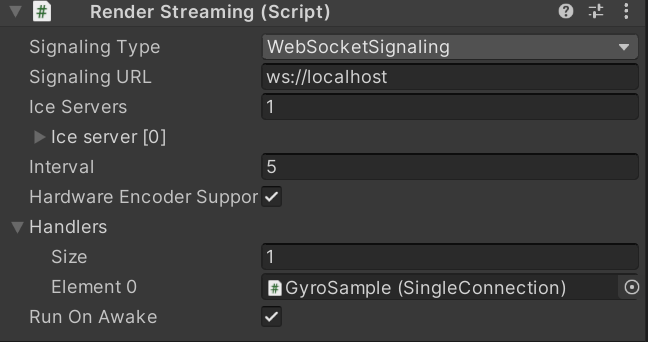 Render Streaming Inspector