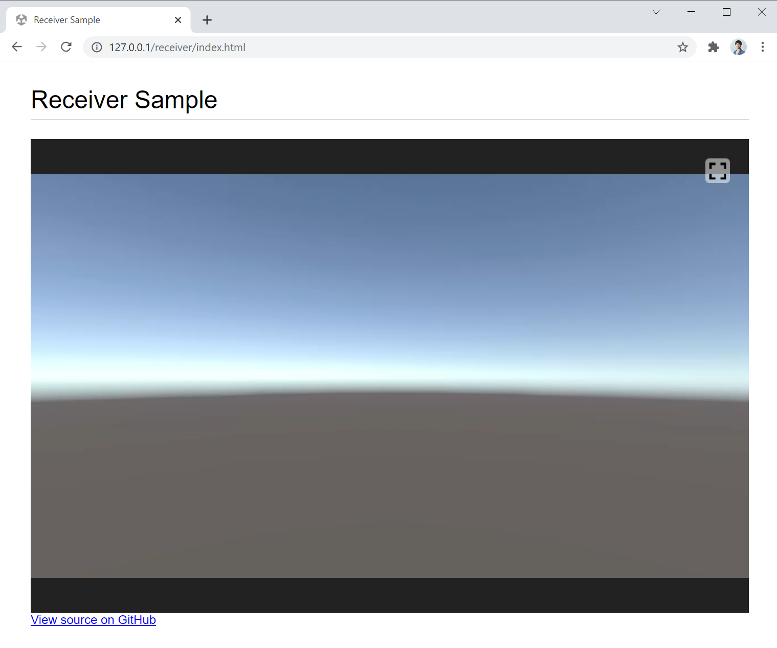 Receiver Sample on the browser