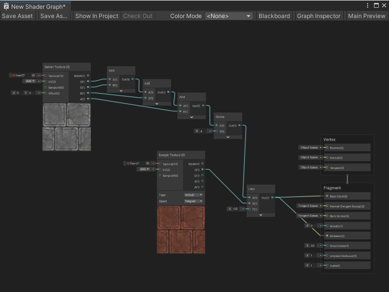 An image of the Graph window, that displays the full graph from the previous two example images.