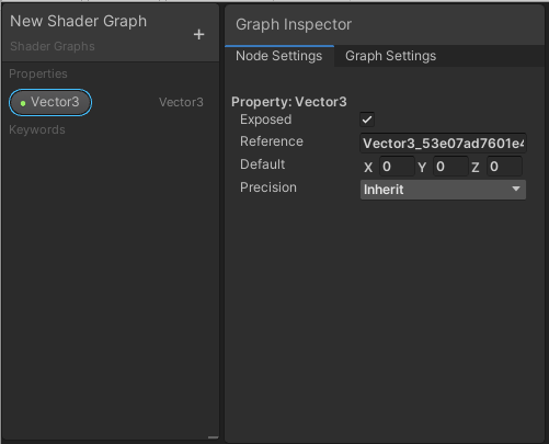 The Blackboard with a property selected, and the Graph Inspector showing the property settings.