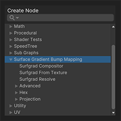 Create Node Menu