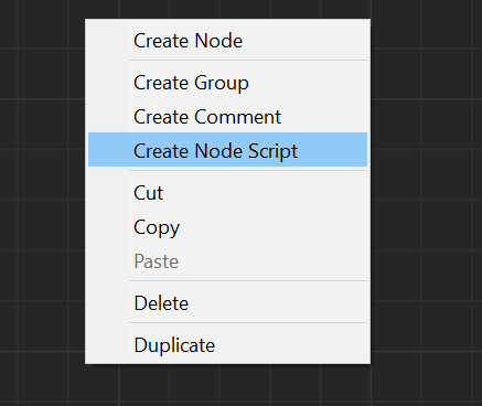 Create a node script
