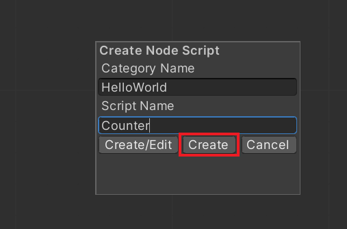 Create script button