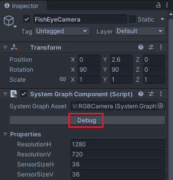 SystemGraph Debug Button