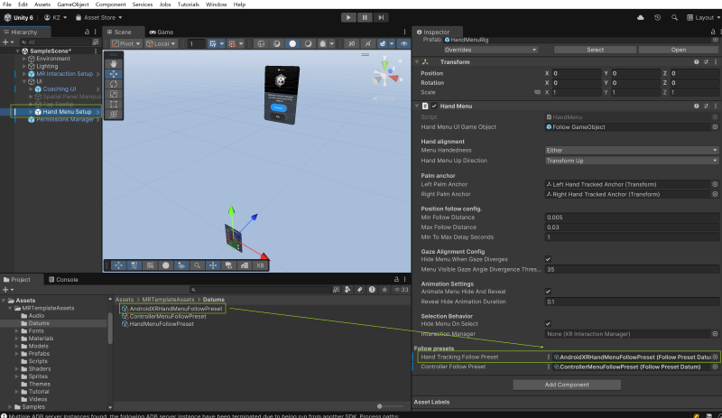 HandMenuFollowPreset
