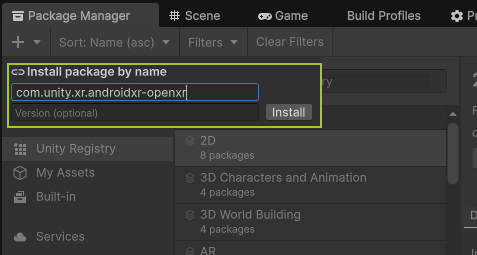 PackageManagerInstallByNameAndroidXR