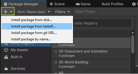 PackageManagerInstallByTarball