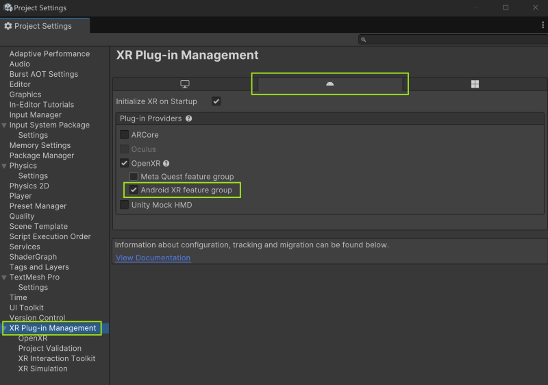 ProjectConfigAndroidXRFeatureGroup