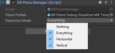 ARPlaneManagerDetection