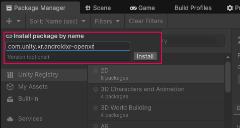 PackageManagerInstallByNameAndroidXR