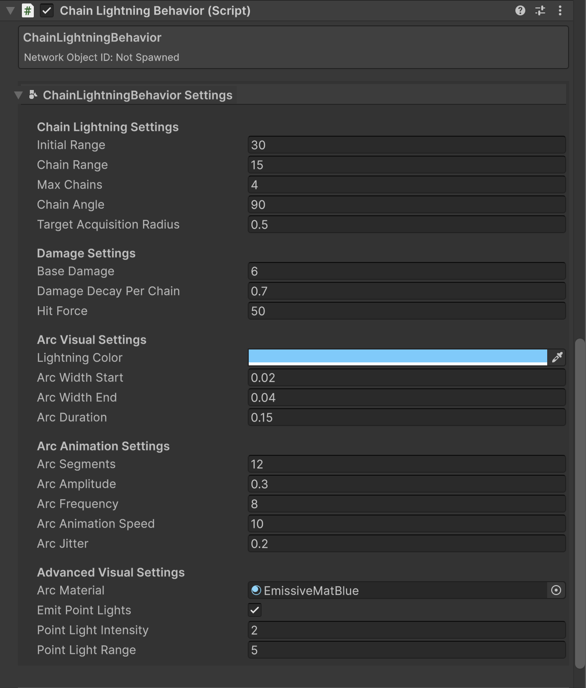 Chain Lightning Inspector