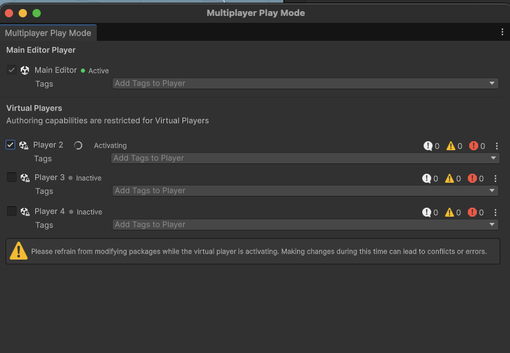 Starting Multiplayer Session