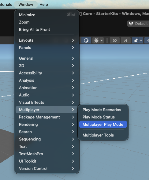 Multiplayer Play Mode Window