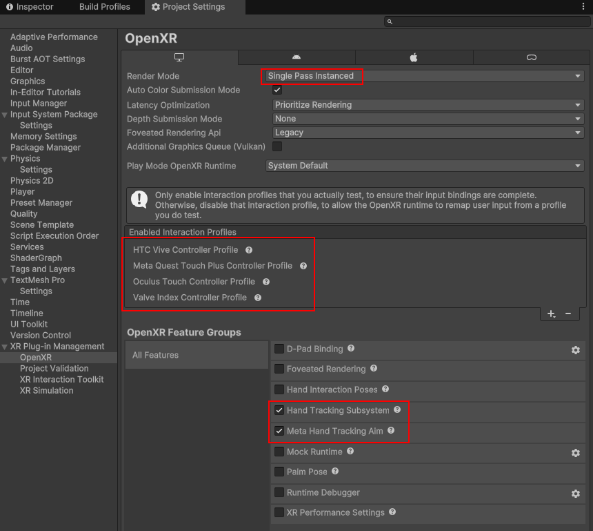 ProjectConfigOpenXRStandalone