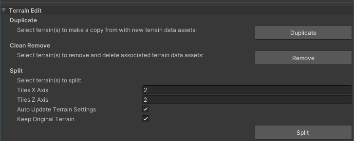 Terrain Edit | Terrain Tools | 5.0.4