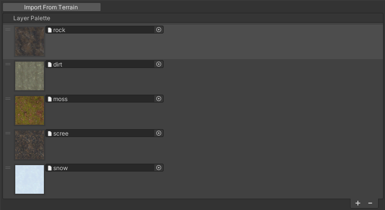 Palette preset
