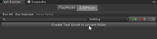 EditMode create test script