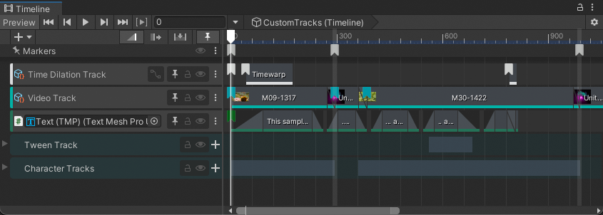 CustomTracks Timeline instance