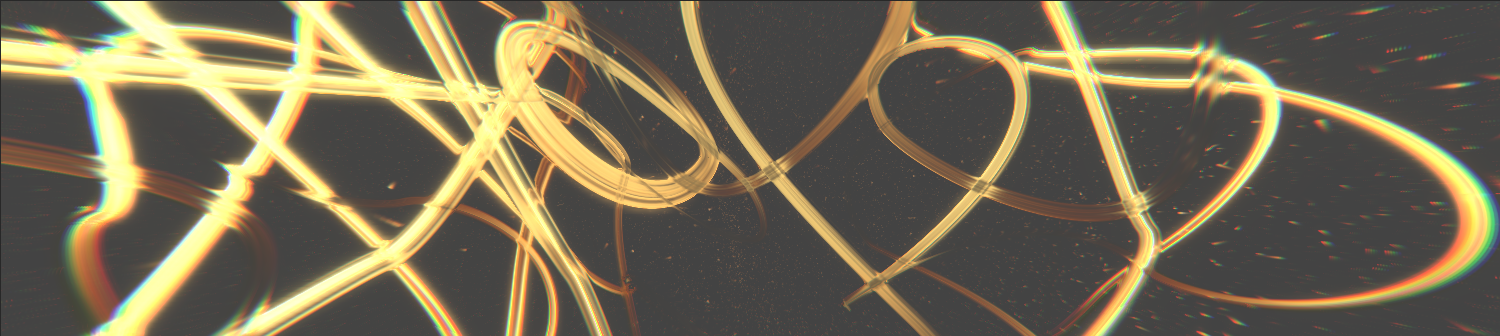 Warped particle effects creating a dynamic, rippling appearance.