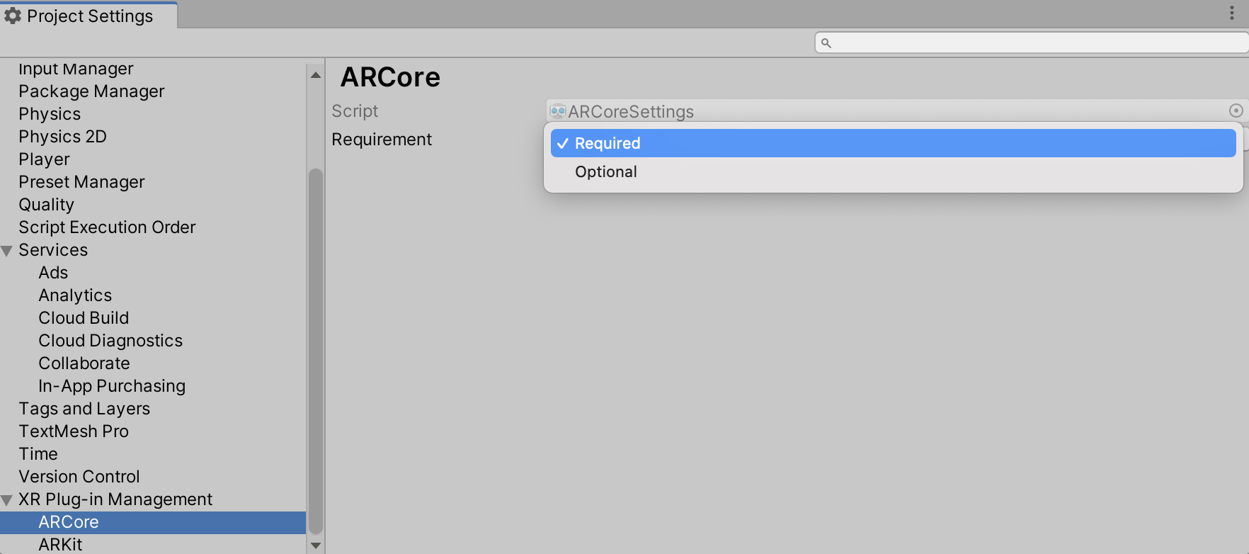 About Arcore Xr Plugin Arcore Xr Plugin 4 1 7