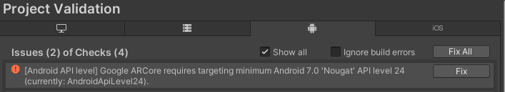 Android API level error Android API level error