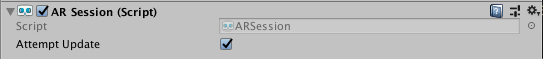 ARSession component ARSession component