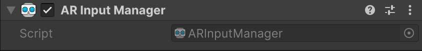 AR Input Manager component