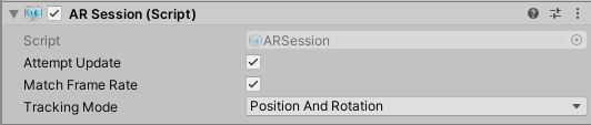 ARSession component