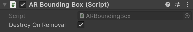 AR Bounding Box component