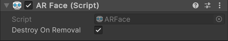 AR Face component