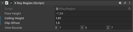 X Ray Region component