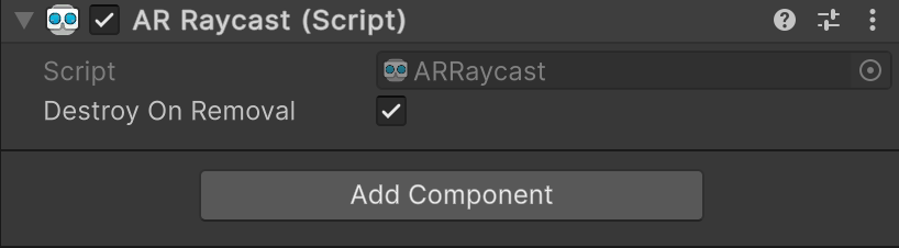 AR Raycast component