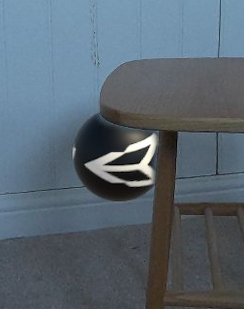 Sample showing sphere occluded by a table.