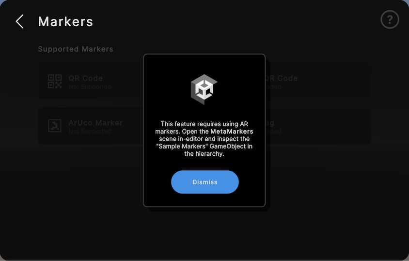 Marker's sample scene coaching card